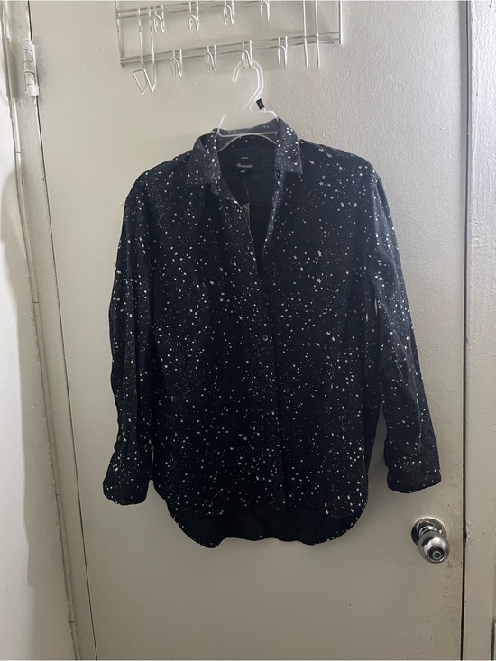 Madewell Tops - Madewell Black Starry Button-Down Shirt